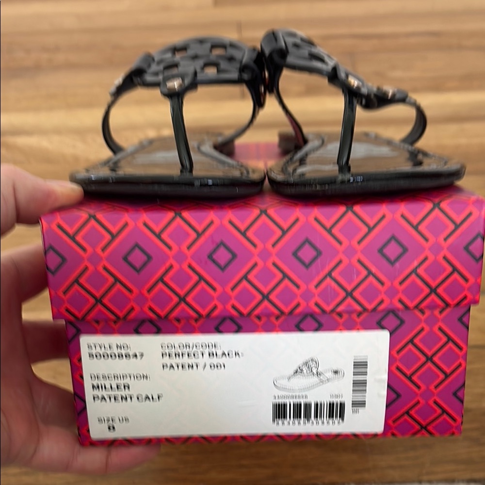 Tory Burch Black Decorative Sandals